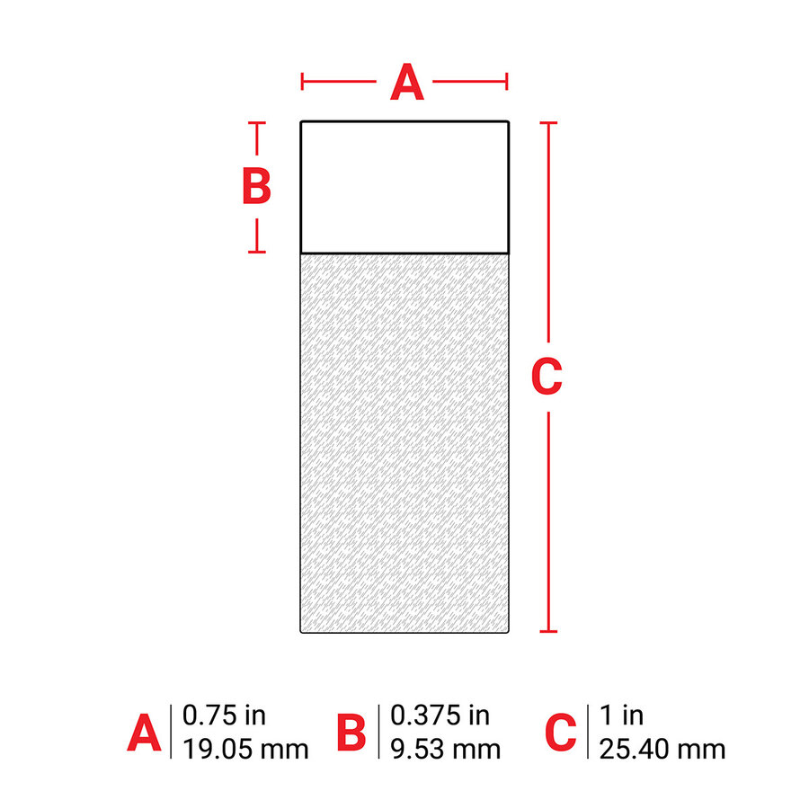B-427 - WEIß - Selbstlaminierende Kabeletiketten - Großpackung - M610-5