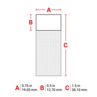 thumb-B-427 - WEIß - Selbstlaminierende Kabeletiketten - Großpackung - M610-6
