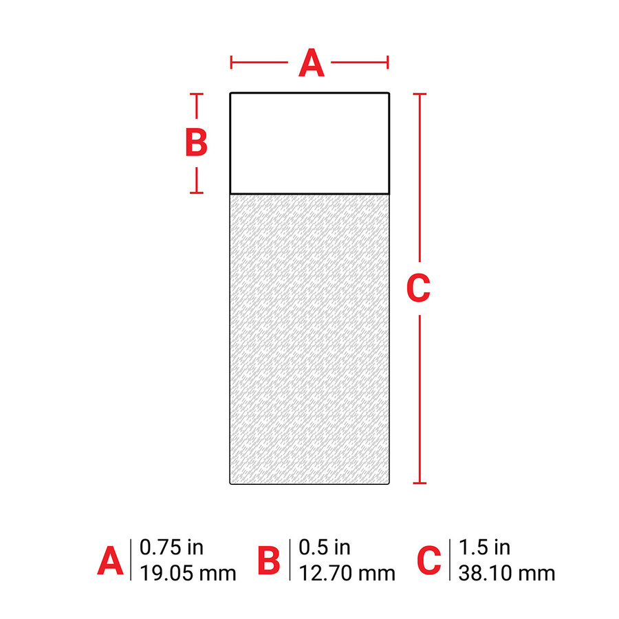 B-427 - WEIß - Selbstlaminierende Kabeletiketten - Großpackung - M610-6