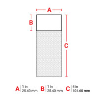 thumb-B-427 - WEIß - Selbstlaminierende Kabeletiketten - Großpackung - M610-7