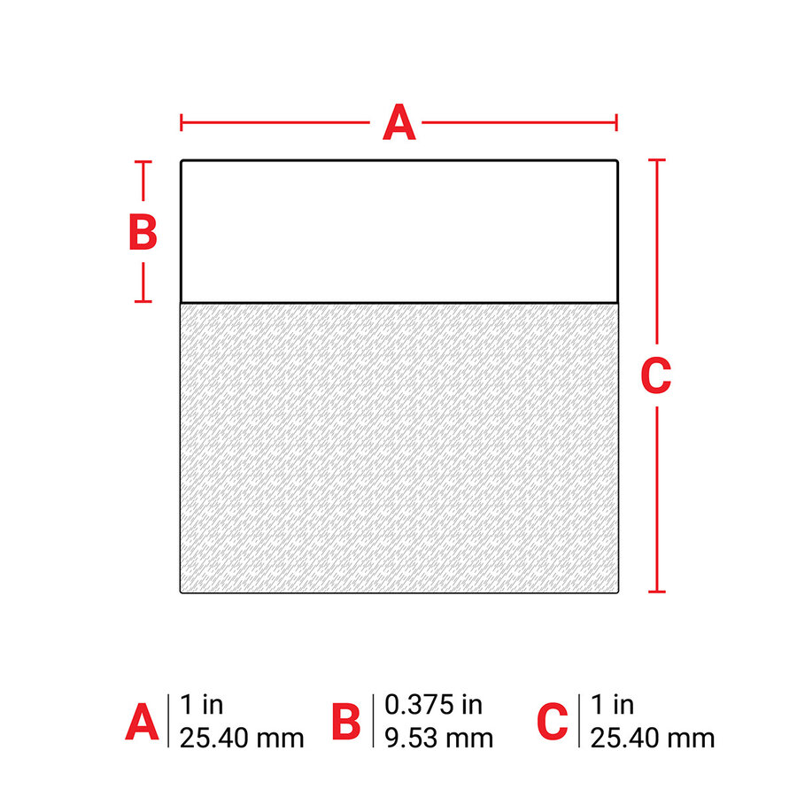 B-427 - WEIß - Selbstlaminierende Kabeletiketten - Großpackung - M610-8