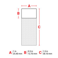 thumb-B-427 - WEIß - Selbstlaminierende Kabeletiketten - Großpackung - M610-9
