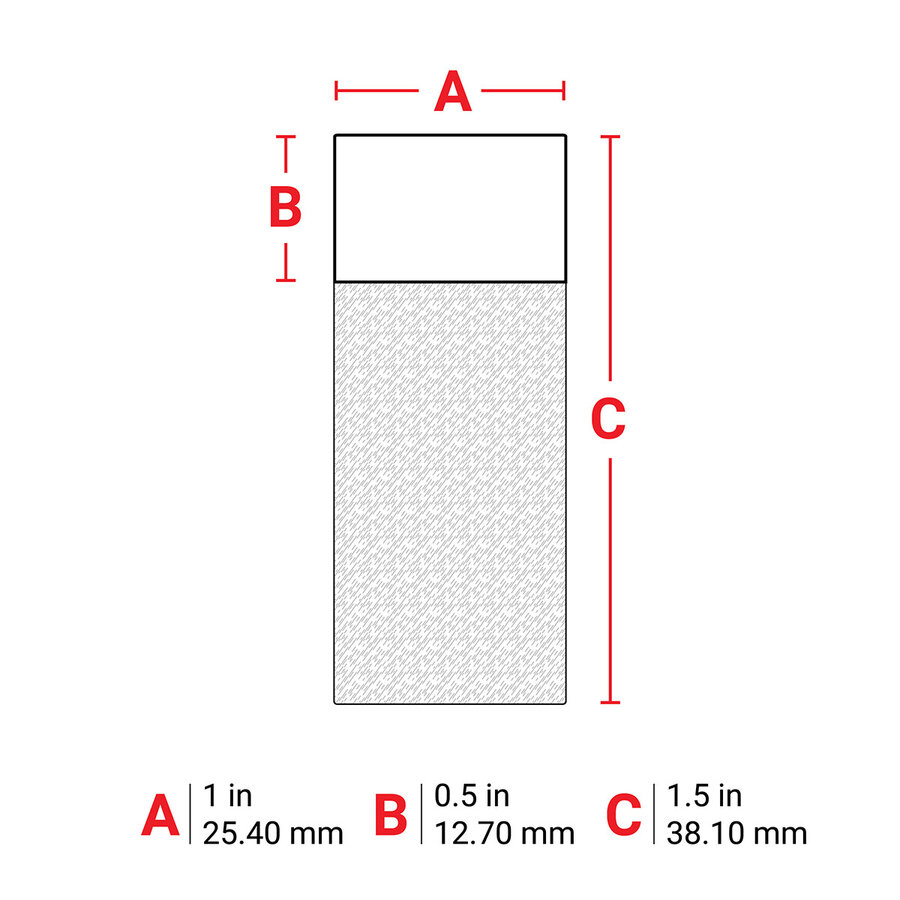B-427 - WEIß - Selbstlaminierende Kabeletiketten - Großpackung - M610-9