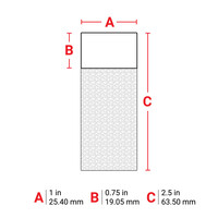 thumb-B-427 - WEIß - Selbstlaminierende Kabeletiketten - Großpackung - M610-10