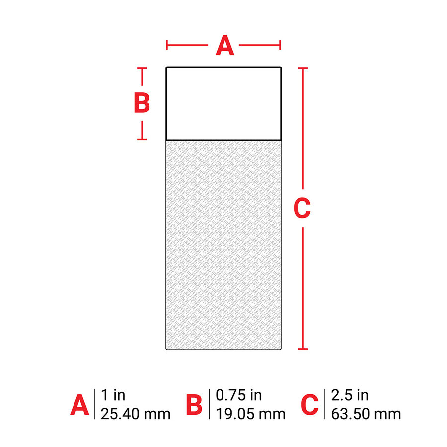 B-427 - WEIß - Selbstlaminierende Kabeletiketten - Großpackung - M610-10