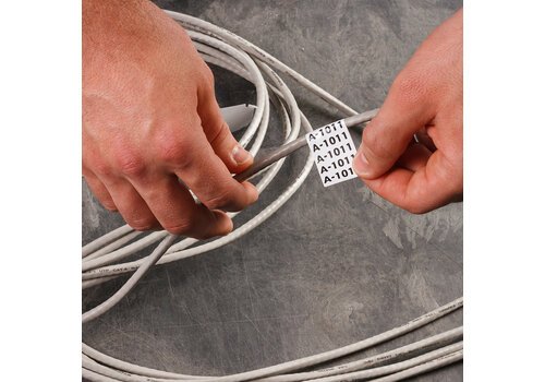 B-437 - Selbstverlöschende Tedlar-Wickeletiketten - M610/M611 