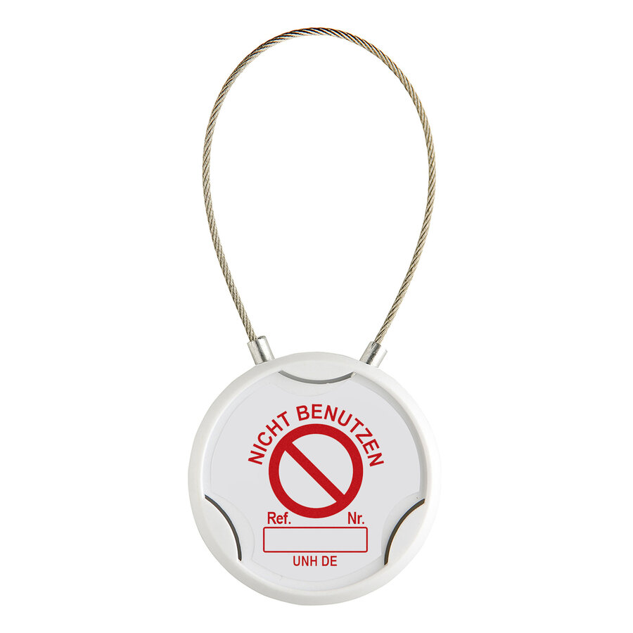 Halter mit Schlinge aus kunststoffbeschichtetem Draht- Unitag®-8