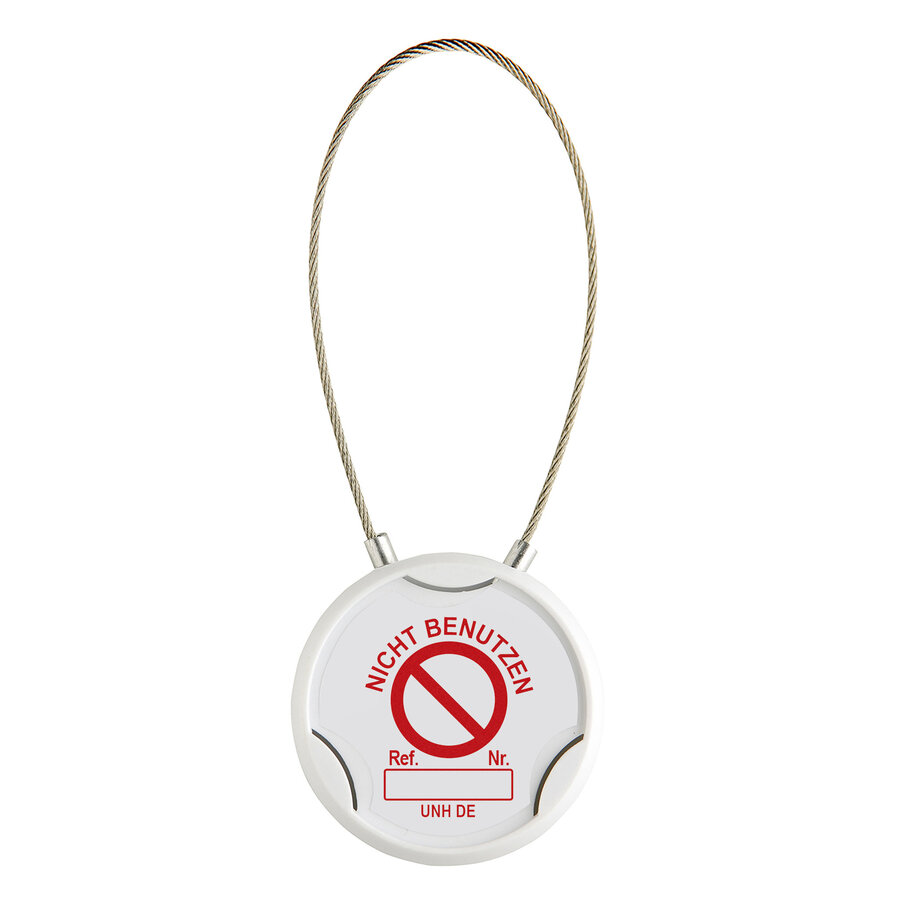 Halter mit Schlinge aus kunststoffbeschichtetem Draht- Unitag®-21