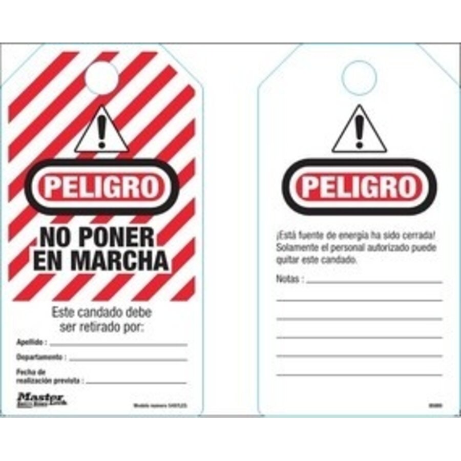 Anhänger - „Gefahr - Nicht bedienen“ - verschiedene Sprachen-7