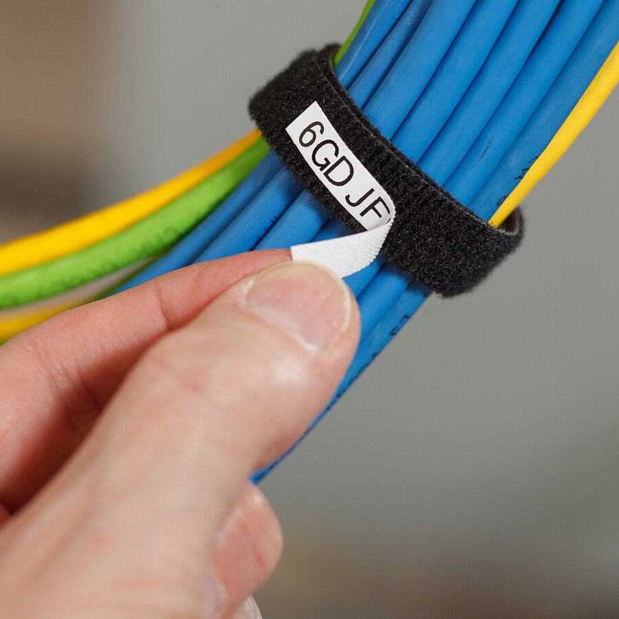 B-414 - BradyGrip bedruckbare Klettband-Etiketten mit VELCRO Brand Klettband  - M410-8