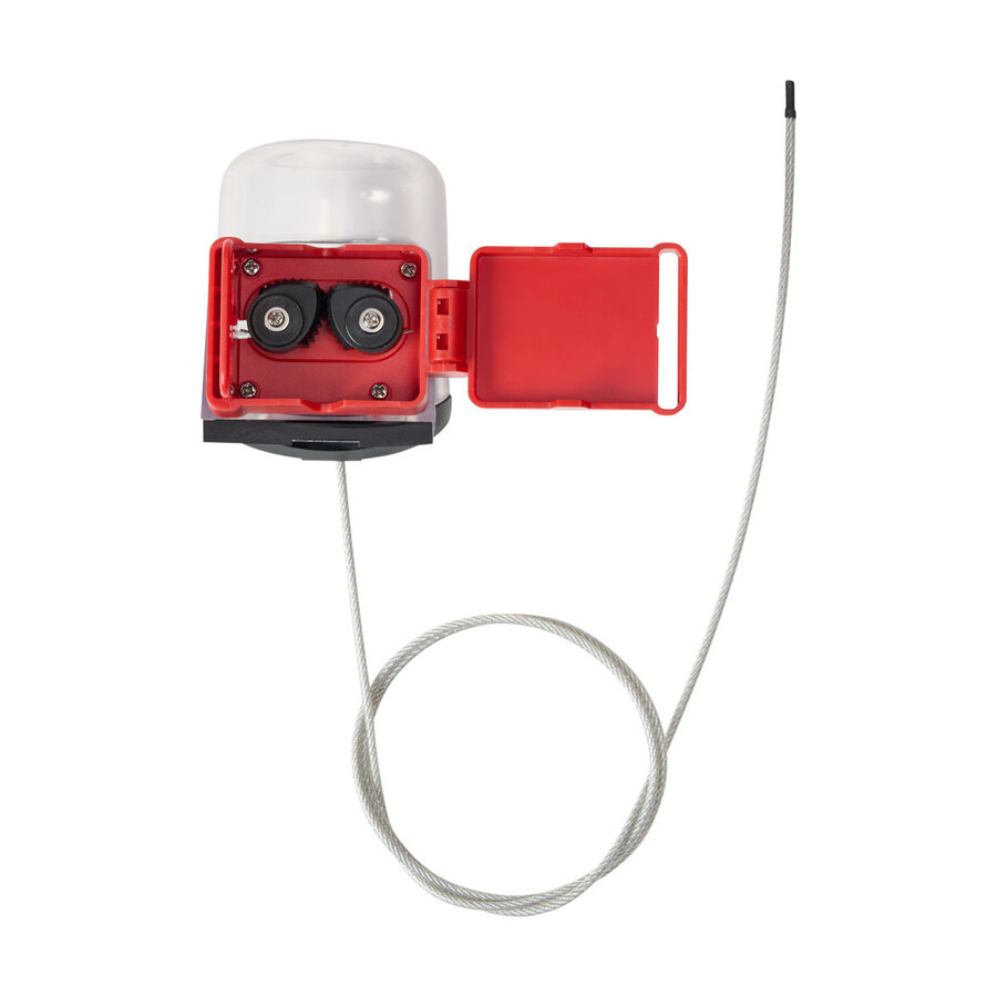 Ventilabsperrung ohne Griff mit Kabel für Kugel- und Absperrventile - transparent-1