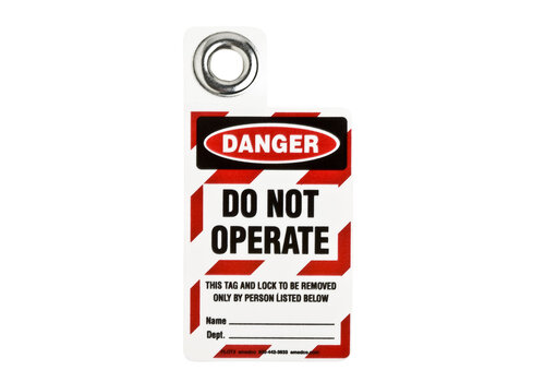 Lockout-Anhänger: DANGER DO NOT OPERATE 
