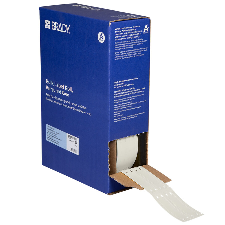 Brady B-7643 trägerlose Polyurethan-Kabelanhänger, Großpackung, für M610/M611/M710-3