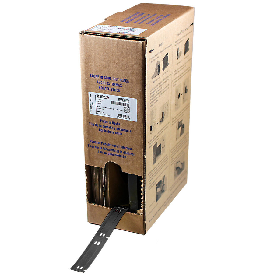 Brady B-7643 trägerlose Polyurethan-Kabelanhänger, Großpackung, für M610/M611/M710-6