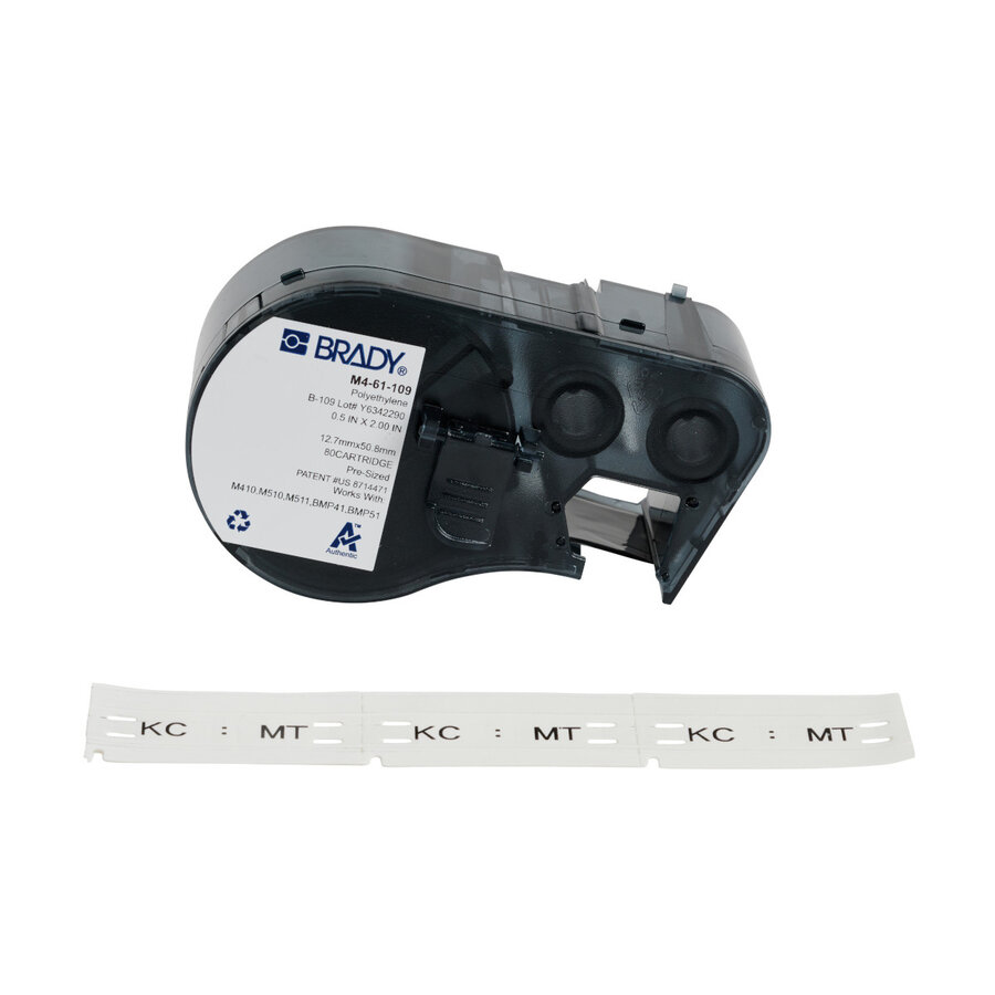 Brady B-109 – vorgestanzte Anhänger ohne Klebstoff für M410, M510 und M511-1