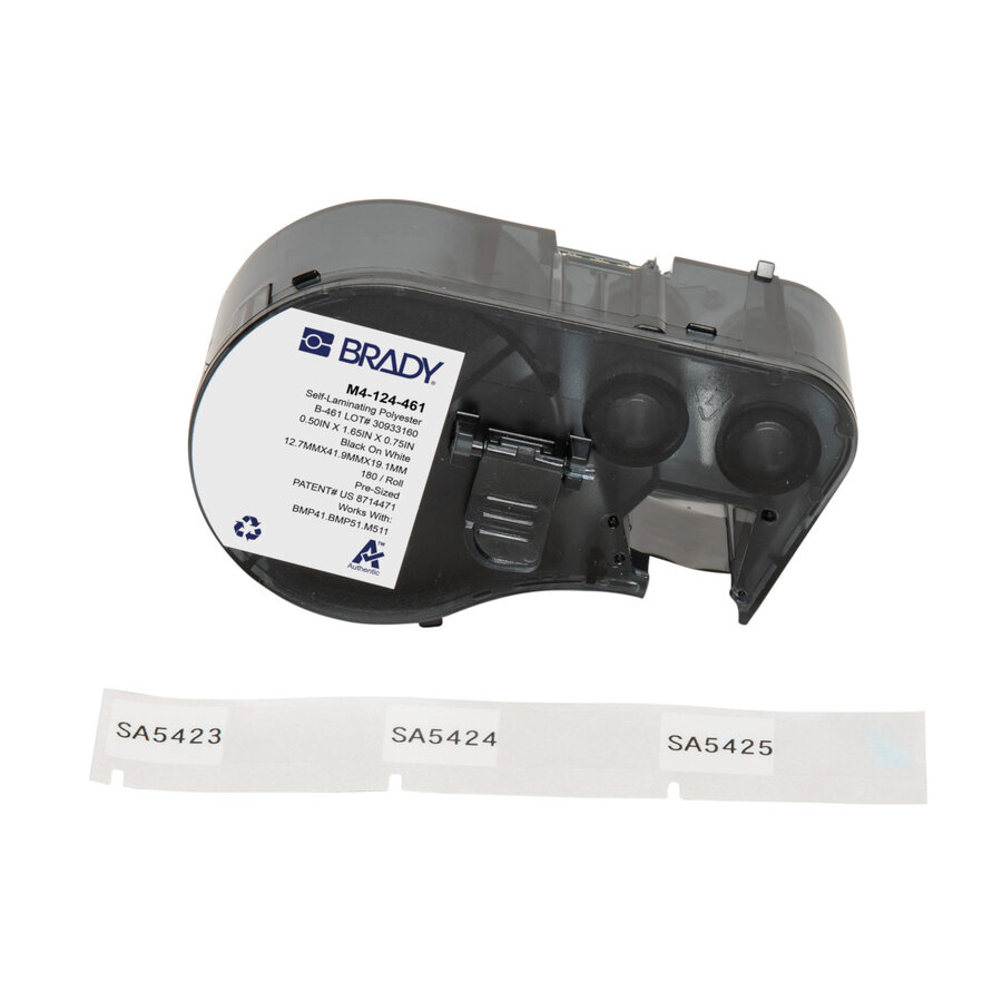 Brady B-461 für M410 und BMP41 – Kryoetiketten selbstlaminierend, −196 °C bis +121 °C-5