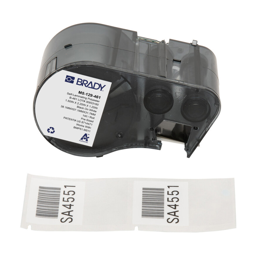 Brady B-461 für M410 und BMP41 – Kryoetiketten selbstlaminierend, −196 °C bis +121 °C-8