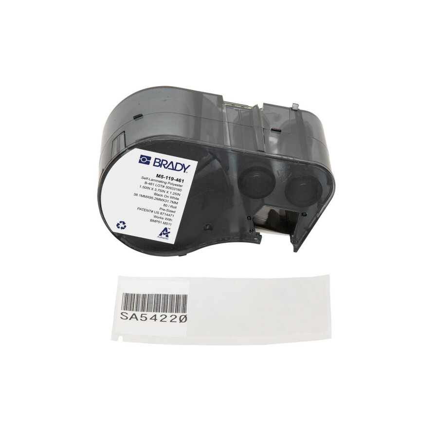 Brady B-461 für M410 und BMP41 – Kryoetiketten selbstlaminierend, −196 °C bis +121 °C-9