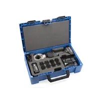 Cembre KIT-B600CND-MH – Akku-Presswerkzeug B600CND mit neun MH-60C Presseinsätzen für Rohrkabelschuhe, Ersatzakku und Ladegerät im Koffer
