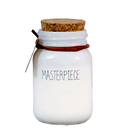 SOY CANDLE - MASTERPIECE - SCENT: FRESH COTTON