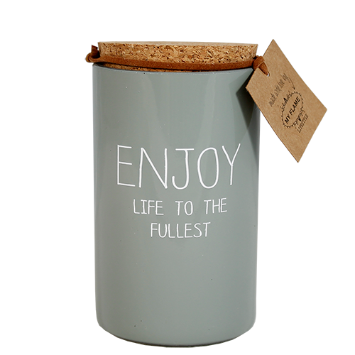 Soy candle - Enjoy life to the fullest