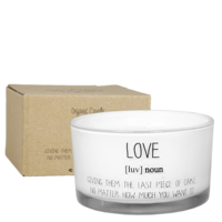 My Flame Lifestyle Soy candle - Love, giving them the last piece of pie... - Fresh Cotton