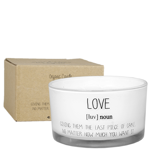 My Flame Lifestyle Soy candle - Love, giving them the last piece of pie... - Fresh Cotton