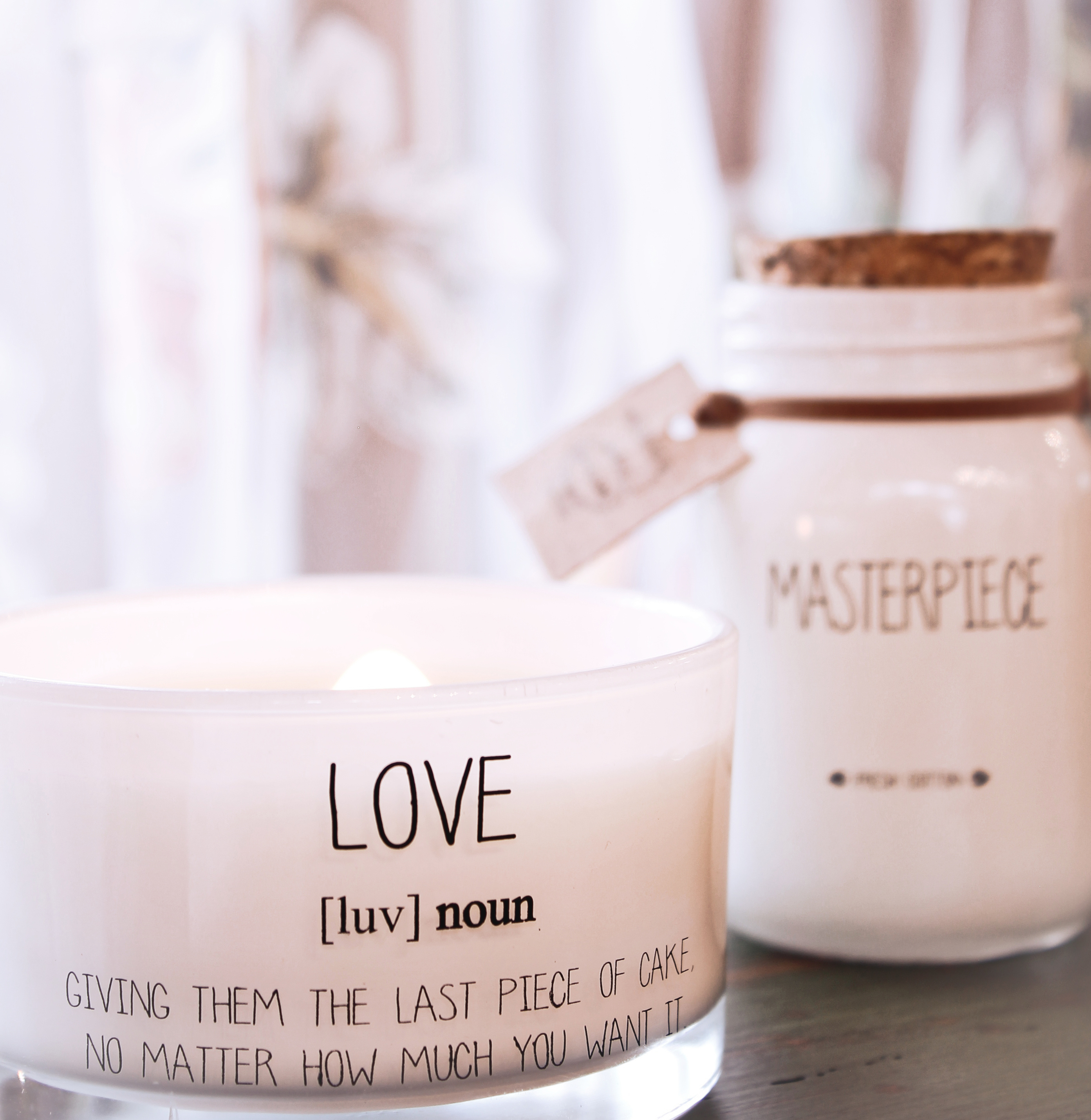 My Flame Lifestyle Soy candle - Love, giving them the last piece of pie... - Fresh Cotton