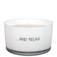 Soy candle - ...and relax - Fresh Cotton