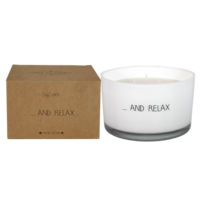 Soy candle - ...and relax - Fresh Cotton