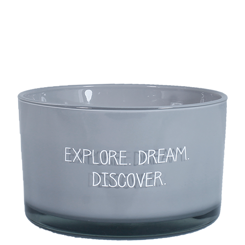 SOY CANDLE - EXPLORE DREAM DISCOVER - SCENT: AMBER'S SECRET