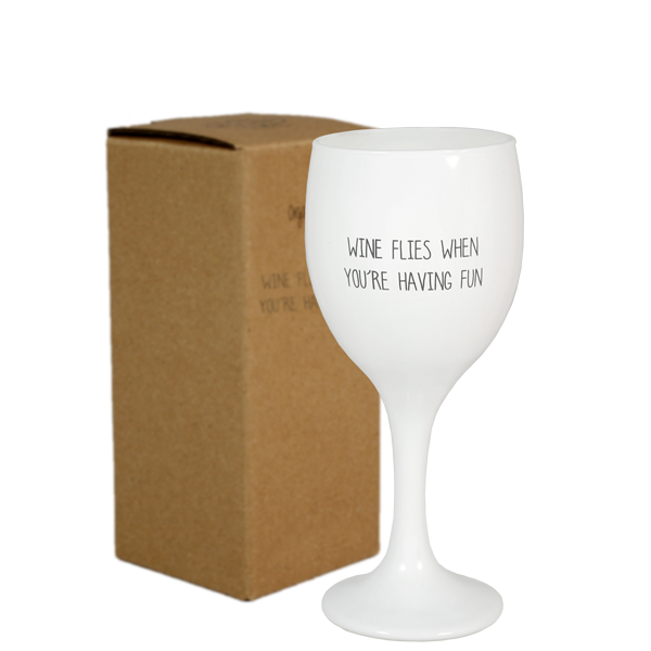 My Flame Lifestyle Sojakaars- Wine flies when you're having fun - Fresh Cotton