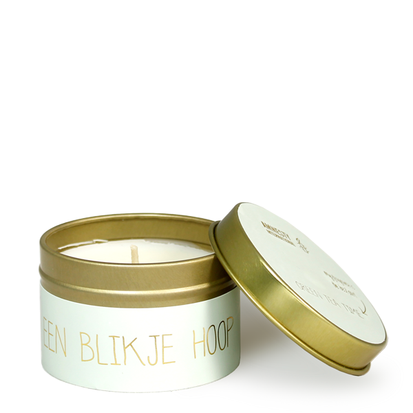 My Flame Lifestyle Soy candle XS - Een blikje hoop - Green Tea Time