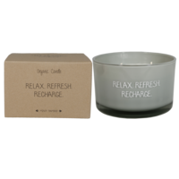 Soy candle - Relax Refresh Recharge - Minty Bamboo