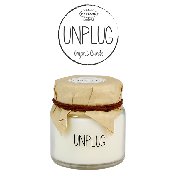 Soy candle - Unplug - Fresh Cotton My Flame Lifestyle Soy candle - Unplug - Fresh Cotton