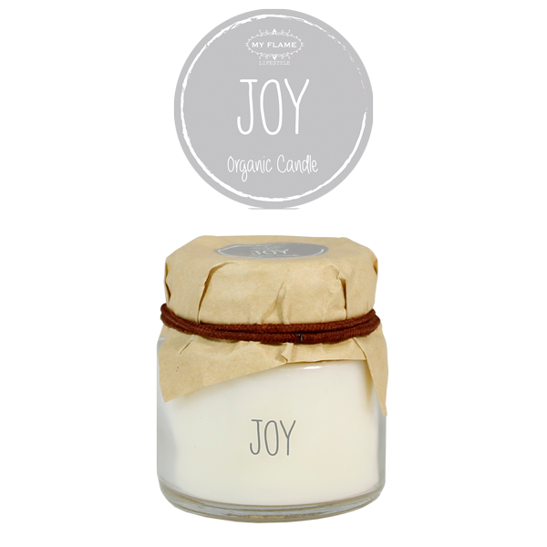 My Flame Lifestyle SOY CANDLE - JOY - SCENT: AMBER'S SECRET