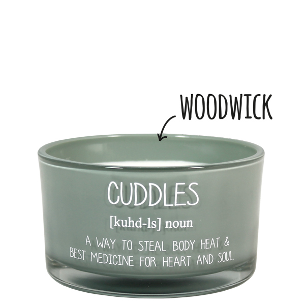 My Flame Lifestyle Soy candle - Cuddles - A way to steal body heat and best medicine... - Minty Bamboo