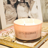 SOY CANDLE - LET'S CELEBRATE - SCENT: GREEN TEA TIME