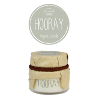 SOY CANDLE - HOORAY - SCENT: MINTY BAMBOO