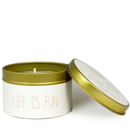 Soy candle M - Life is fun