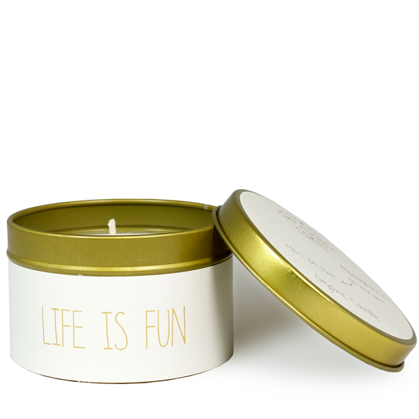 My Flame Lifestyle SOY CANDLE M - LIFE IS FUN - SCENT: FIG'S DELIGHT