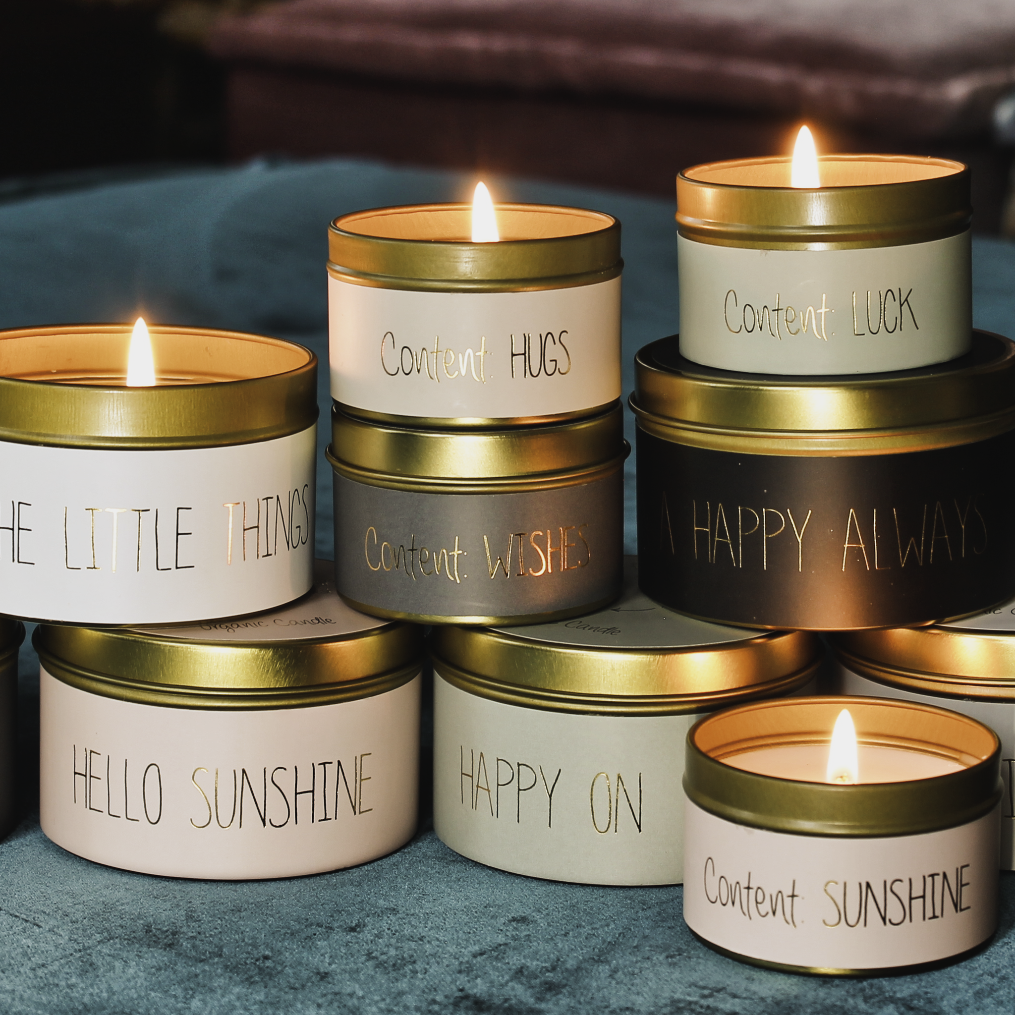 Soy candle M - Merry everything and a happy always - Warm Cashmere