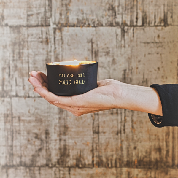 Soy candle - You are gold, solid gold - Warm Cashmere