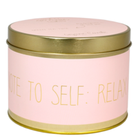 Soy candle XL - Note to self: Relax - Green Tea Time