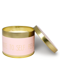 Soy candle XL - Note to self: Relax - Green Tea Time