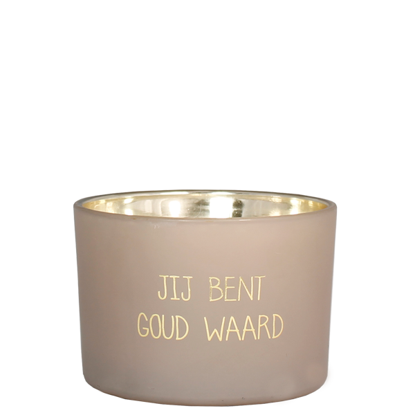 My Flame Lifestyle Soy candle - Jij bent goud waard - Fig's Delight
