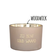 Soy candle - Jij bent goud waard - Fig's Delight