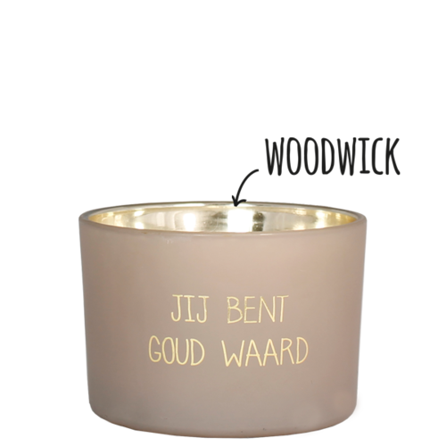 Soy candle - Jij bent goud waard