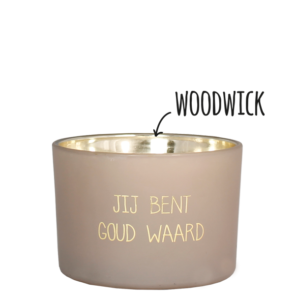 My Flame Lifestyle Soy candle - Jij bent goud waard - Fig's Delight