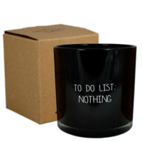 Soy candle - To do list: Nothing - Warm Cashmere